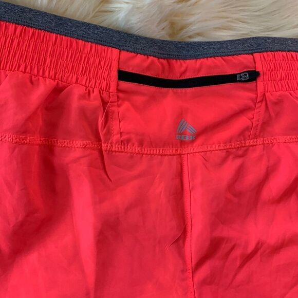 Women's Elastic Waist Workout 2 in 1 Capri Leggings Pants with Shorts At… - Picture 9 of 11